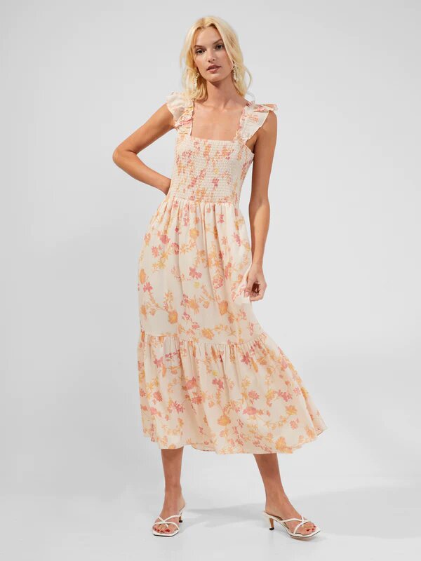 FCUK Diana Verona Drape Frill Dress WAS £99.00 NOW £69.30